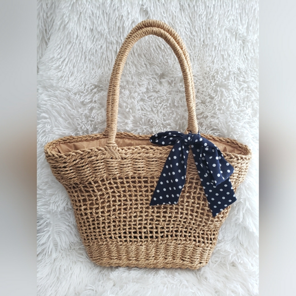 Handmade Straw Summer Hobo Woven Bag